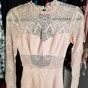 Bebe light blush dress